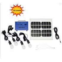 Ηλιακό  σύστημα φωτισμού με 4 λάμπες led 12v  και πάνελ  Solar φωτοβολταϊκό 15Watt - Έξοδος usb για φόρτιση μικροσυσκευών