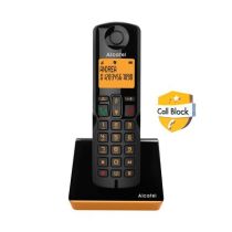 Ασύρματο τηλέφωνο με δυνατότητα αποκλεισμού κλήσεων S280 EWE μαύρο/πορτοκαλί Alcatel