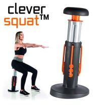 Clever Squat™ – Όργανο γυμναστικής Squat – 3 επίπεδα εκγύμνασης – 15 παραλλαγές ασκήσεων squat – 5ο κλίση για σωστή τεχνική – Ρυθμιζόμενο ύψος – Σταθερή βάση – Ελαφρύ, αποθηκεύεται εύκολα 