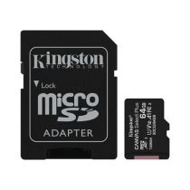 Κάρτα μνήμης Kingston Canvas Select Plus microSDXC 64GB Class 10 U1 V10 A1 UHS-I με αντάπτορα και με Android A1 Performance Class