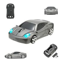 Ασύρματο ποντίκι USB οπτικό 2.4G για τον υπολογιστή σε σχήμα αυτοκινήτου που ανάβουν και τα φώτα όταν λειτουργεί - Διαθέσιμο σε διάφορα χρώματα 