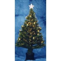 Χριστουγεννιάτικο δένδρο 120cm αυτοφωτιζόμενο με πολύχρωμες οπτικές ίνες-Led για άμεση λειτουργία (Δείτε βίντεο)