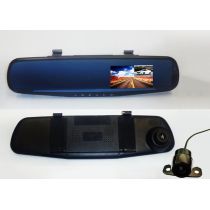 Κάμερα καθρέπτης αυτοκινήτου FHD DVR καταγραφικό πορείας + ευρυγώνια  κάμερα οπισθοπορείας 120° - Κάμερα δολιοφθορών αυτοκινήτου