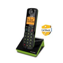 Ασύρματο τηλέφωνο με δυνατότητα αποκλεισμού κλήσεων S280 EWE μαύρο/πράσινο Alcatel