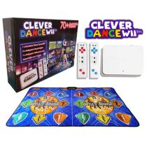 Clever DanceWii™ – Διαδραστική Παιχνιδομηχανή τύπου Wii με 2 χειριστηρια & Αθλητικό Χαλί – Γυμναστείτε, Χορέψτε, Παίξτε Ταυτόχρονα – 70+ Αθλητικά Παιχνίδια - Ελληνικό Μενού
