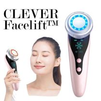 Clever Facelift™ – Συσκευή Αντιγήρανσης Προσώπου – Αναζωογόνηση, Σύσφιξη, Καθαρισμός και Μασάζ του δέρματος – Ιδανική για πρόσωπο και λαιμό – 5 διαφορετικές λειτουργίες – Eπαναφορτιζόμενη μπαταρία 