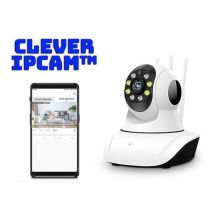 Clever IPcam™ – Ip WiFi κάμερα ρομποτική περιστρεφόμενη 360° – HD ανάλυση 960p – 2MP φακό με αισθητήρα 1/4 CMOS – Ανίχνευση κίνησης – ONVIF – Ειδοποιήσεις alarm στο κινητό – Live παρακολούθηση 
