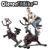 CleverFitBike™ – Spin Bike Ποδήλατο Γυμναστικής με Οθόνη Μέτρησης θερμιδών, απόστασης,χρόνου, ταχύτητας, Ρυθμιζόμενη Αντίσταση, Μοντέρνο design, 100% ασφάλεια – Μηχανικό – Λειτουργεί Χωρίς Ρεύμα