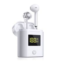 CleverPods™ -Τα Μοναδικά Ασύρματα ακουστικά Bluetooth STEREO με θήκη φόρτισης και οθόνη ένδειξης επιπέδου φόρτισης-Μεγάλη Αυτονομία-Αναμονή έως 100 Ώρες-Εμβέλεια 10μ.