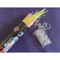 Φωσφορίζοντα βραχιόλια - ράβδοι glow stick (Σετ 100 τεμαχίων)