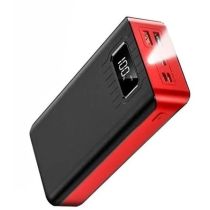 Power Bank μπαταρία για κινητά με ψηφιακή ένδειξη φορτίου και φακό - Φορητός φορτιστής USB 40.000mAh για Smartphones - iPhone - Tablet - GPS κλπ.