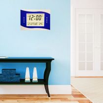 Ρολόι - Θερμόμετρο - Ξυπνητήρι - Ημερολόγιο επιτραπέζιο - επιτοίχιο με όμορφο design και μεγάλα ευανάγνωστα ψηφία
