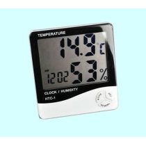 Θερμόμετρο - υγρόμετρο - ρολόι ξυπνητήρι με μεγάλα ψηφία