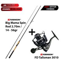 Combo Spinning Robinson Big Mama Spin Rod 270m/14 - 56gr + Robinson FD Talisman 3010