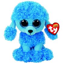 TY Plush Poodle Blue with Glitter eyes Mandy