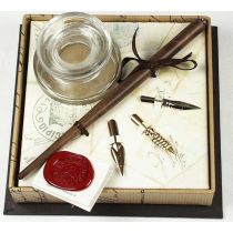 Πένα ξύλινη με εργαλεία γραφής & μελανοδοχείο στυλ αντίκα FRANCESCO RUBINATO art. 960