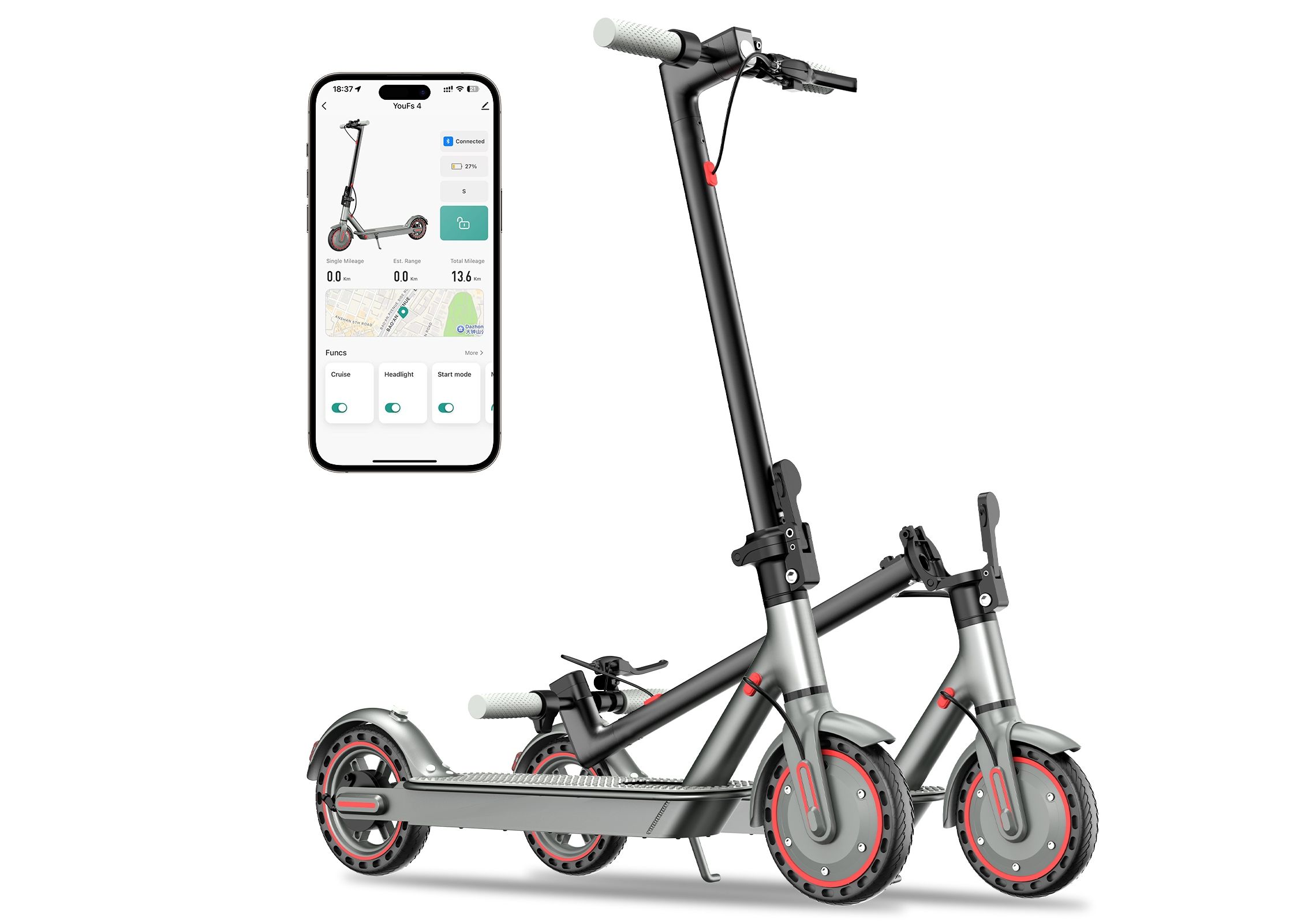 Ηλεκτρικό σκούτερ D8 Pro Electric Scooter 350W 10.4 ah - Παιδικά ...