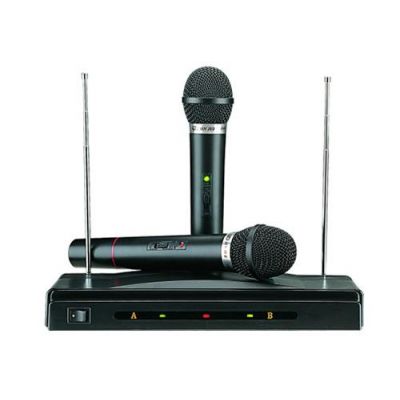 Συσκευή Karaoke με Δύο Ασύρματα Μικρόφωνα wireless AT-306