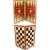 Τάβλι-Σκάκι 3σε1 Μεγάλο Φορμάικα Οξιάς 48 x 48cm Γιαννακούρας 501304