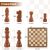 Μαγνητικό ξύλινο σετ Σκάκι και Ντάμα WOODEN SET CHECKERS SET ‎39.9x20.4x5.7cm