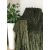 ​Κουβερλί βελούδινο 200x230 cm με λωρίδες από ίνες μπαμπού πράσινο AI ZHI HENG