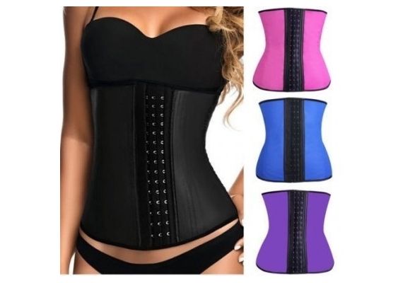 Κορσές μαύρος Rubber Body Slimming Sculpting Clothes