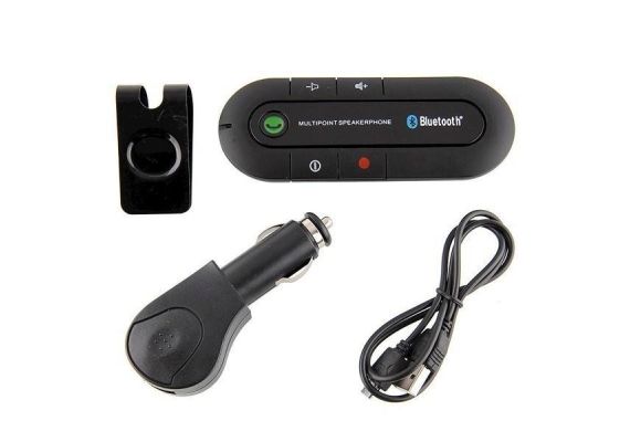 Συσκευή ανοιχτής συνομιλίας αυτοκινήτου με ηχείο 2W Bluetooth V3.0 handsfree Car kit OEM E01