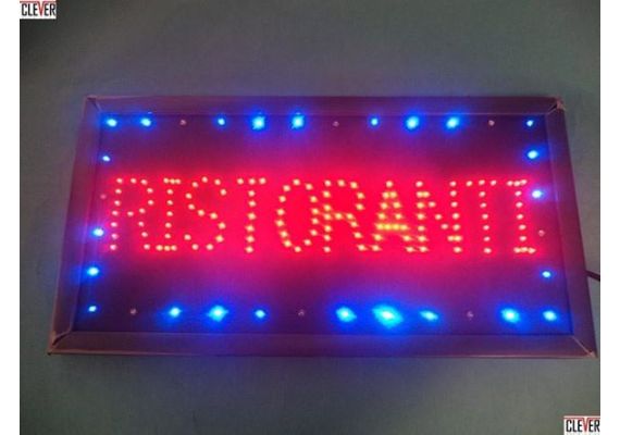 Φωτιζόμενη LED πινακίδα καταστημάτων (Ristoranti = εστιατόριο στα ιταλικά)