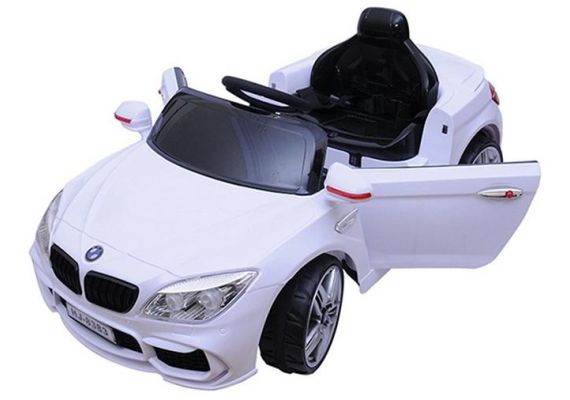 Ηλεκτροκίνητο παιδικό όχημα Άσπρο 12v τύπου JEEP BMW HJ-8383
