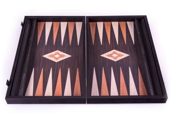 Χειροποίητο τάβλι 48 x 60 cm από απομίμηση ξύλου wenge με θήκες MANOPOULOS BXL1VV