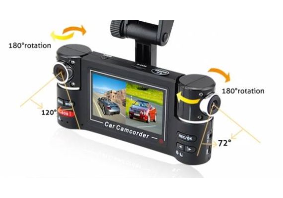 Διπλή Κάμερα Αυτοκινήτου με Περιστρεφόμενους Φακούς OEM Dual Camera Carway F30