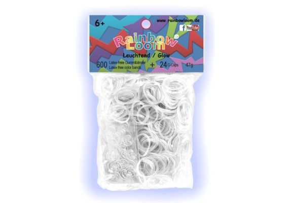 Φωσφοριζέ λαστιχάκια για τον αργαλειό Rainbow Loom