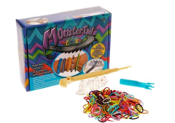 Κιτ Rainbow Loom με αργαλειό Monster Tail, αργαλειό Finger Loom και 4800 λαστιχάκια