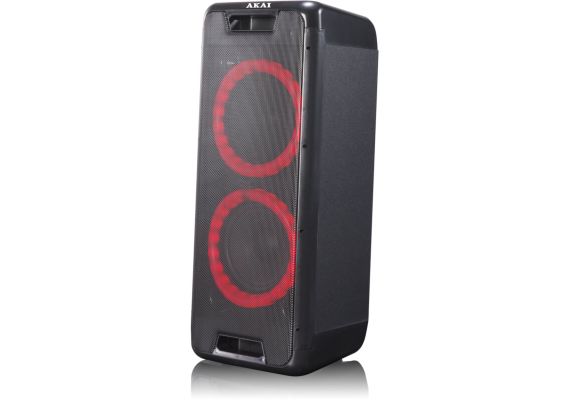 Akai DJ-880 Φορητό Bluetooth party speaker με LED, TWS για σύνδεση με δεύτερο και υποδοχή για μικρόφωνο και όργανο – 100 W RMS