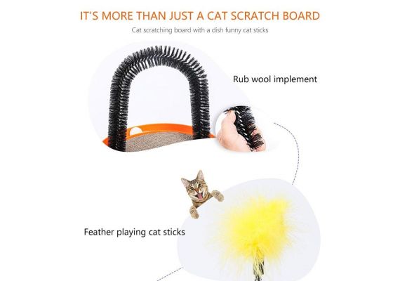 ​Ξύστρα πλάτης για γάτες ονυχοδρόμιο & παιχνίδι για γάτες NUNBELL CAT SCRATCH PAN