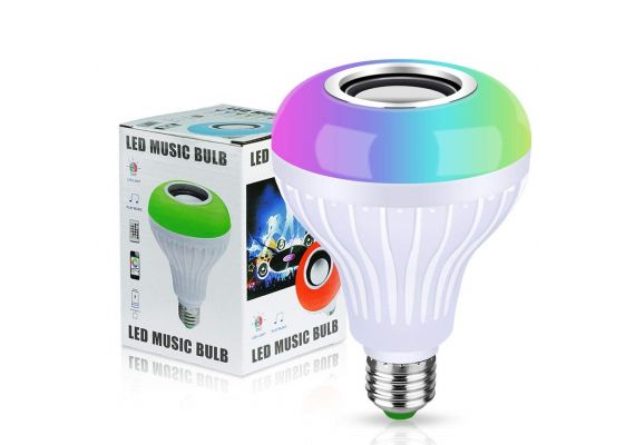 Λάμπα LED Έγχρωμη RGB E27 με Bluetooth 4.0 και μουσική Led Music Bulb