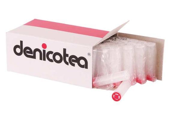 Φίλτρά Denicotea για πίπα τσιγάρου 8mm 50τμχ Slim Crystal Filters