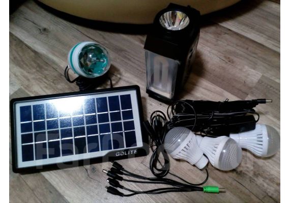Ηλιακό Ψηφιακό κιτ φωτισμού με 3 λαμπτήρες και ηλεκτρικής ενέργειας GDLite GD-8051