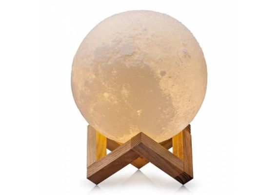 Ασύρματη Λάμπα 3D σε Σχήμα Σελήνης
