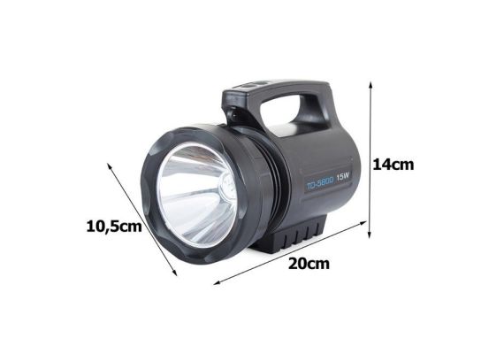 Eπαναφορτιζόμενος φακός 15W CREE XM-L T6 OEM HY 5800