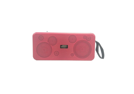 ​Ηλιακό ασύρματο ηχείο Bluetooth με karaoke κόκκινο και μικρόφωνο Joc H1655MIC