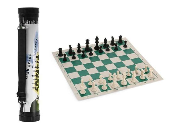 ​Αναδιπλούμενη Αδιάβροχη σκακιέρα PVC Tournament size 42 x 42 cm