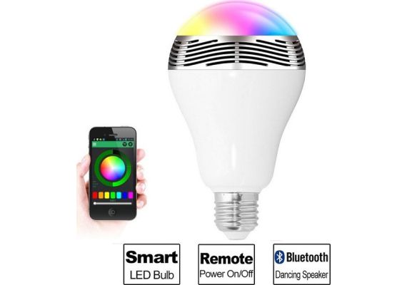 Πολύχρωμη Λάμπα LED με Bluetooth 6W & Ηχείο 3W E27 για Android & iOS LD6