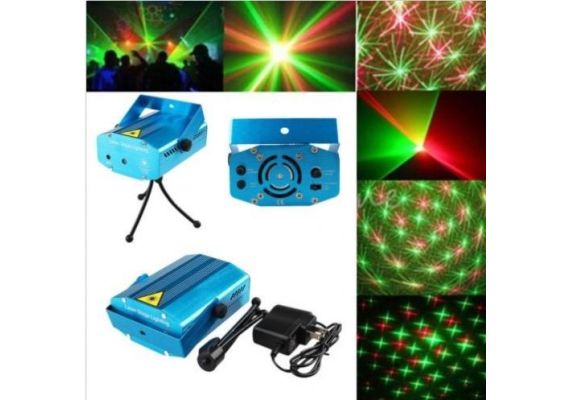 ​Mini ισχυρός Φωτορυθμικό Projector Laser 50mW OEM YX-6D