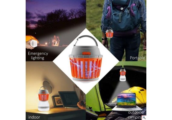 Αδιάβροχος Ηλιακός Εξολοθρευτής Κουνουπιών – Εντόμων & Φωτιστικό LED Camping – Δωματίου – Solar Led Light Kill Pest 2 in 1