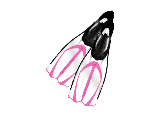 Cressi Pluma Clear/Pink Fins - Πέδιλα - 37/38