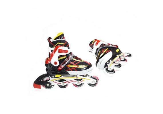 Αυξομειούμενα Πατίνια Roller NA 1160A INLINE SKATES NILS EXTREME ΜΑΥΡΟ/ΚΟΚΚΙΝΟ-SMALL (31-34)