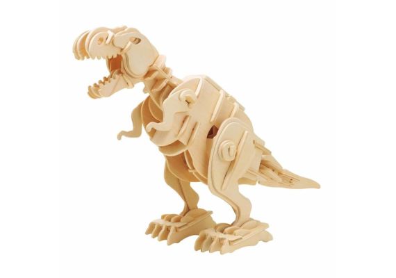 ROBOTIME WALKING T-REX Ξύλινο Μηχανικό Puzzle με Αισθητήρα Ήχου