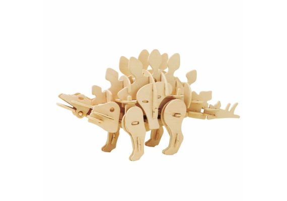 ROBOTIME MINI STEGOSAURUS D440 Ξύλινο Μηχανικό Puzzle με Αισθητήρα Ήχου