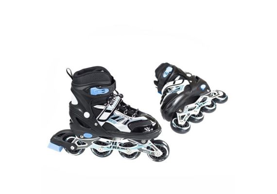 Αυξομειούμενα Πατίνια Roller NJ 1828 A INLINE SKATES NILS EXTREME ΜΑΥΡΟ -LARGE (39-42)